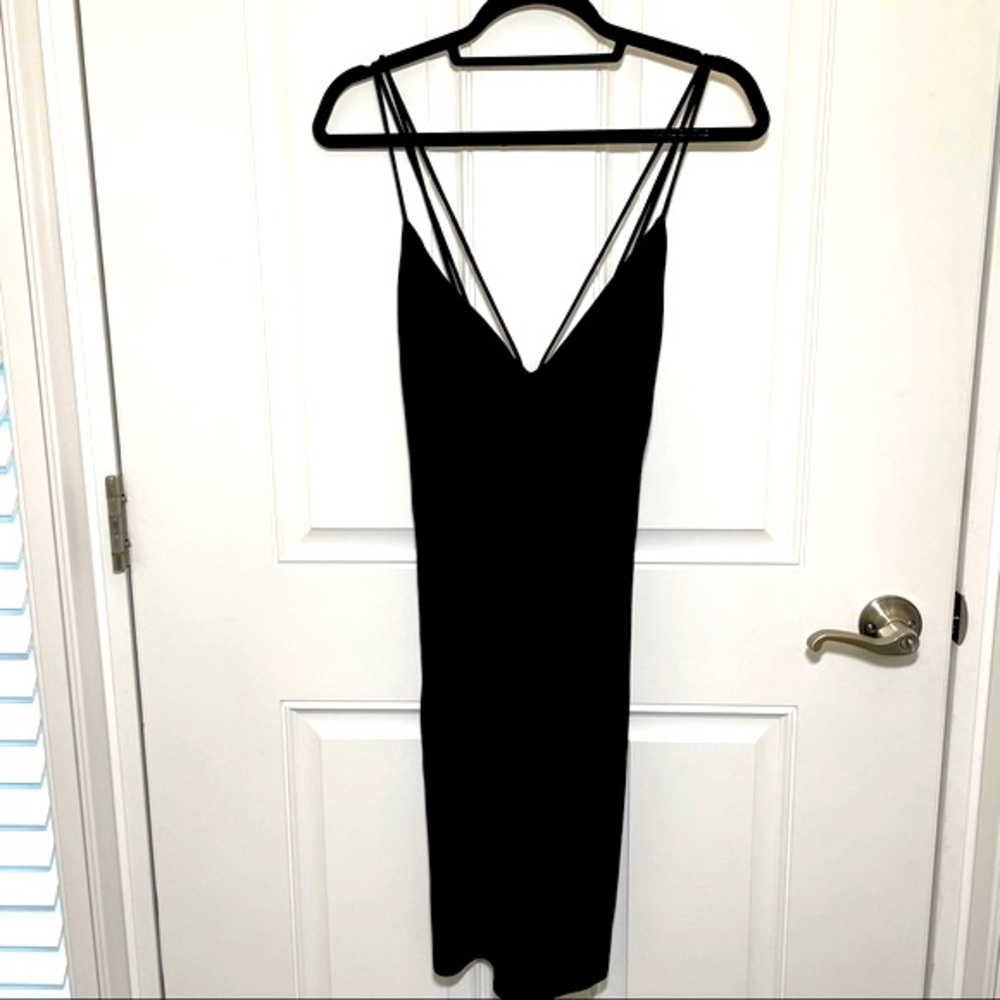NWT – Black Multi-Strap Form Fitting Mini Dress